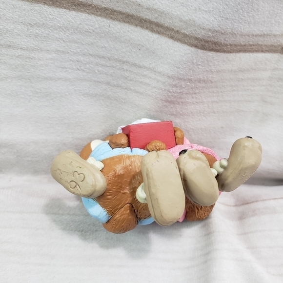 Hallmark Mom & Dad Fox In Robes & Slippers Christmas Ornament 1993 Keepsake 2.5" - Picture 3 of 6